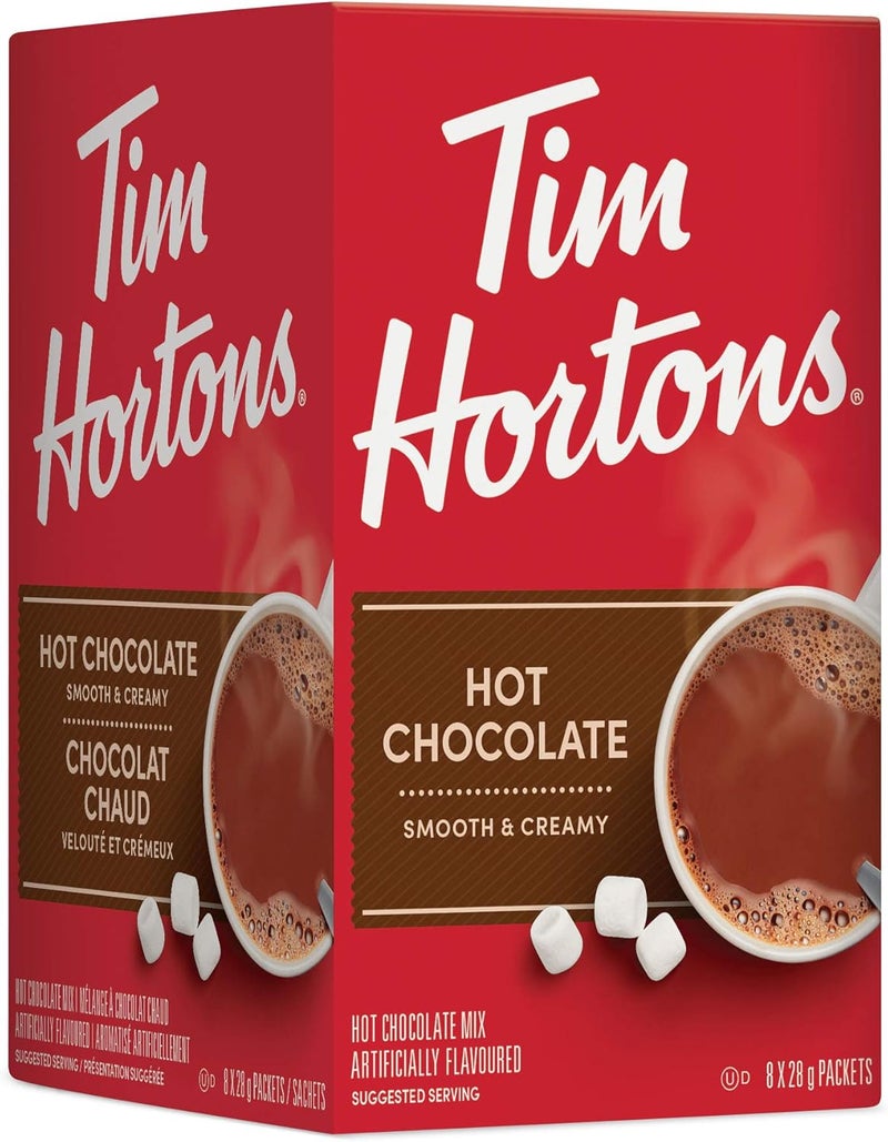 Tim Hortons Hot Chocolate Packets - Smooth & Creamy, 8 x 28g - Image 4